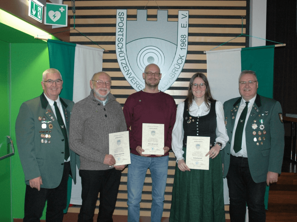 Mitgliederehrungen im Sportschützenverein Fuldabrück e.V.